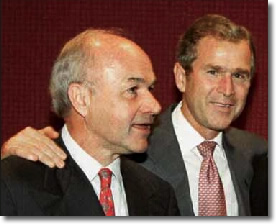 Ken Lay and George Bush | Two Peas in a Pod