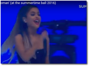 Ariana Singing at the Summertime Ball at Wembley in London on June 11, 2016