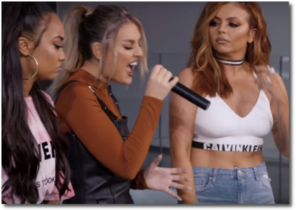 Perrie Edwards of Little Mix performs Love on the Brain live on Honda stage iHeartRadio 2017