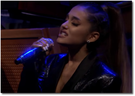 Ariana singing Natural Woman with the Roots (16 Aug 2018)
